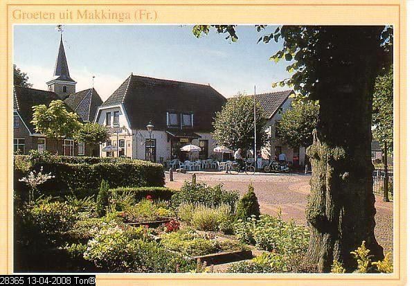 Ansichtkaart	Makkinga	Centrum, Verzenden, 1960 tot 1980, Gelopen, Friesland