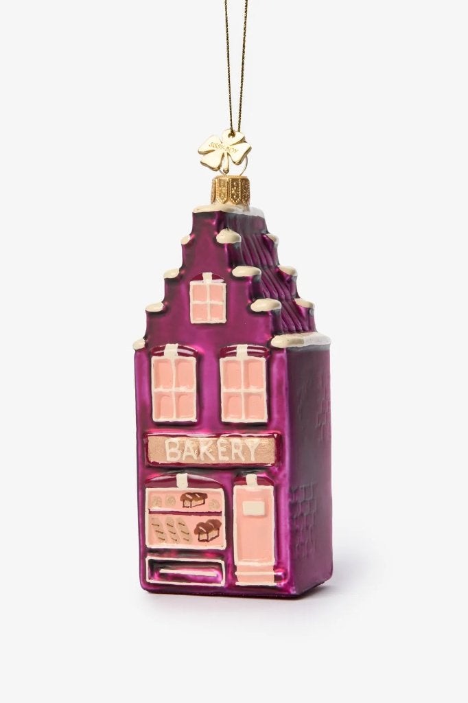 Sissy Boy kerstbal kerstornament grachtenpand roze, Ophalen of Verzenden, Nieuw