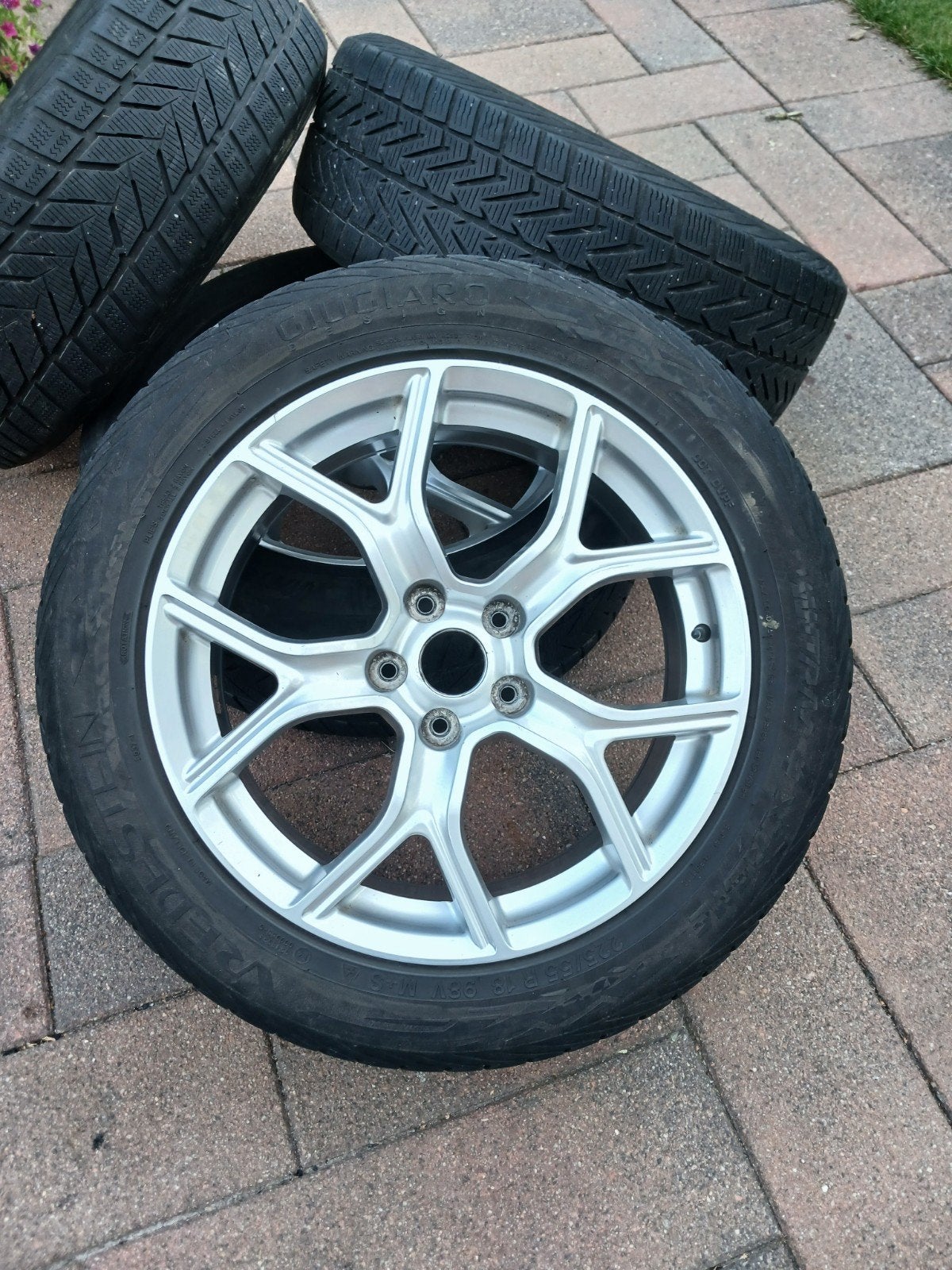 Originele velgen voor Mitsubishi Outlander 225/55/18, Ophalen, 18 inch, Gebruikt, Banden en Velgen
