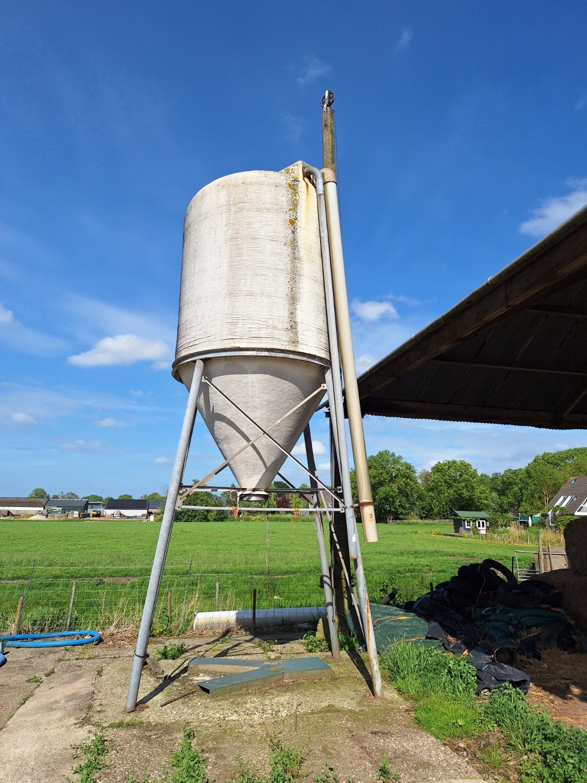 Kunstmest silo, Ophalen, Vee