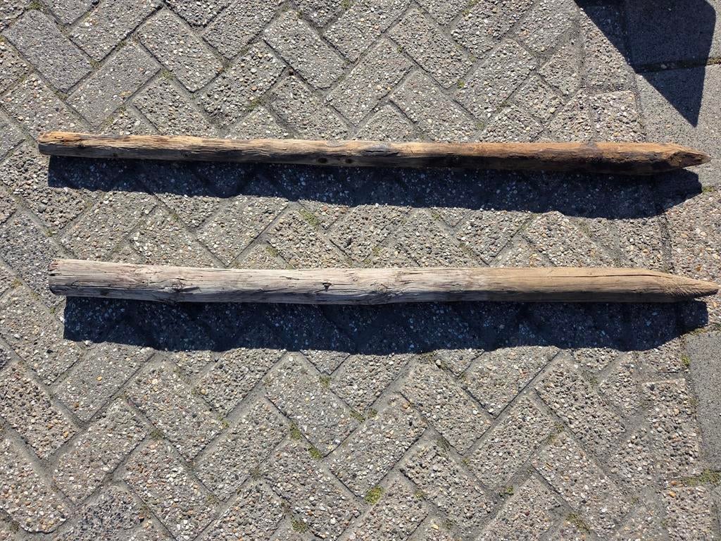 Houten palen 20 stuks, Tuin en Terras, Palen, Balken en Planken, Ophalen, Minder dan 180 cm, Palen