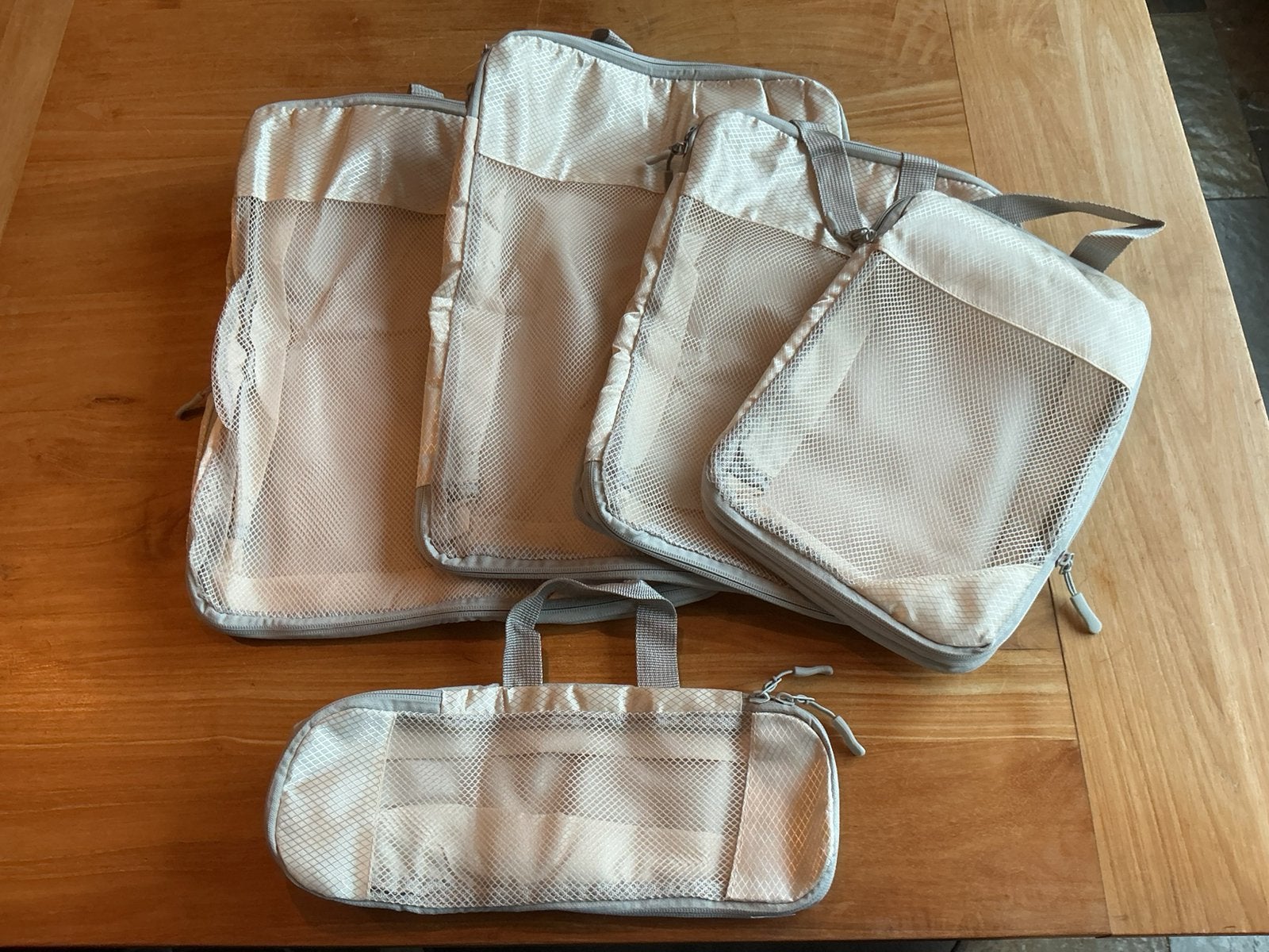 Koffer organisers - packing cubes - set van 5 met compressie, Ophalen of Verzenden, Nieuw, 30 cm of meer