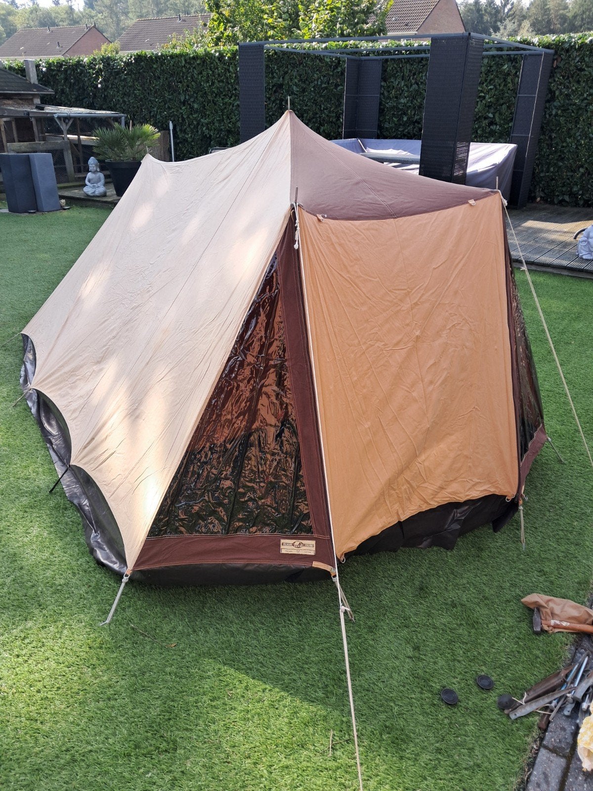 Ten Cate Nebraska 180 katoenen tent - 2 persoons, Caravans en Kamperen, Ophalen, Gebruikt, Tot en met 2