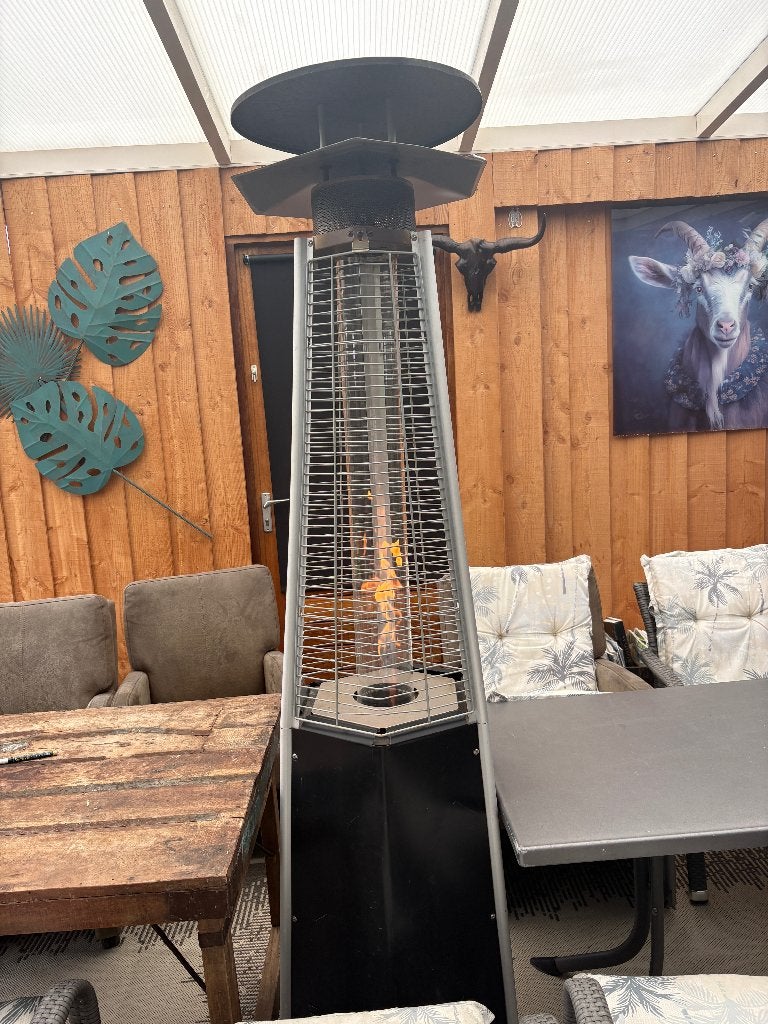 Terrasverwarmer op gas - sfeervol en warm, Tuin en Terras, Ophalen, Gebruikt, Gas, Vloer