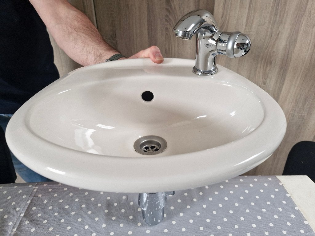 Mooi Fonteintje Villeroy en Boch incl. kraan van Crohe!, Ophalen, Gebruikt, Toilet