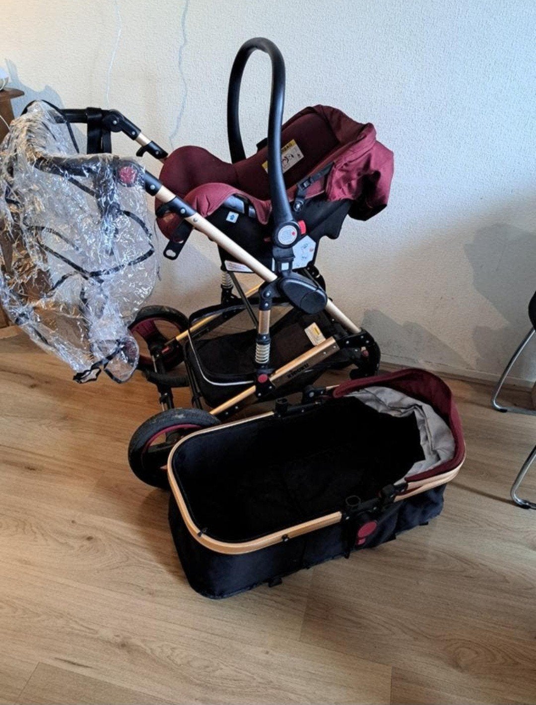 Kiduku Combiwagen 3-in-1, Gebruikt, Combiwagen, Verstelbare duwstang, Ophalen