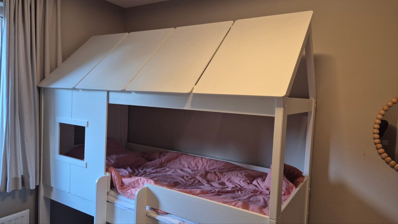 Bedhuisje voor matras 90x200, Ophalen, 85 tot 100 cm, Lattenbodem, Zo goed als nieuw