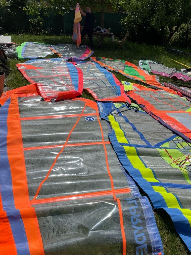 Windsurf zeilen, Watersport en Boten, Ophalen, Met zeil(en), Gebruikt, 5 tot 6.5 m²