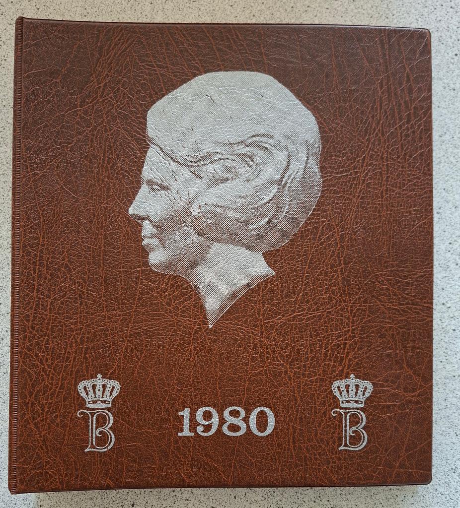 Beatrix munten in voordrukalbum, compleet excl. zilver, Postzegels en Munten, Munten | Nederland, Koningin Beatrix, Overige waardes