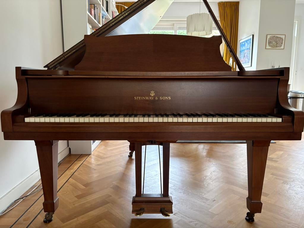 Steinway & Sons vleugel. Model “O” 1957 Hamburg., Muziek en Instrumenten, Ophalen of Verzenden, Zo goed als nieuw, Bruin, Vleugel