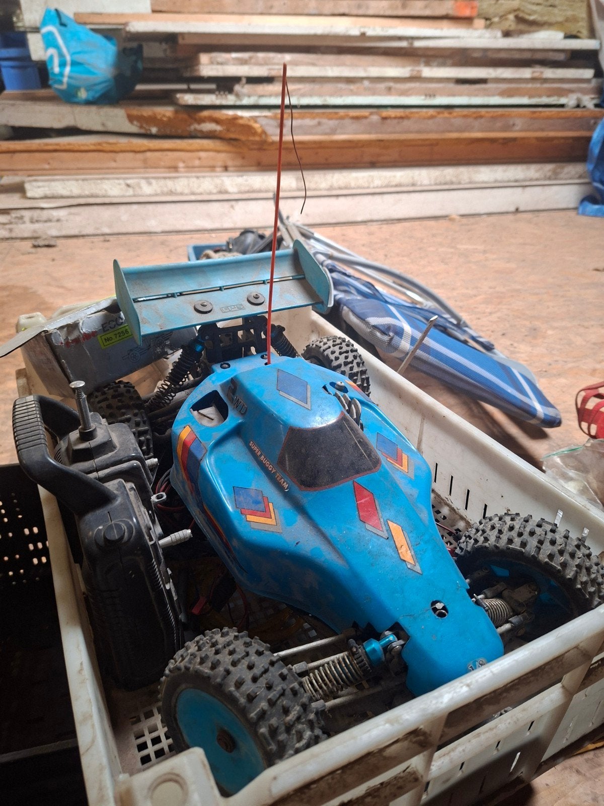 Vintage RC Auto met Afstandsbediening - Robbe Futaba, Hobby en Vrije tijd, Gebruikt, Auto offroad, Overige schalen, Overige typen