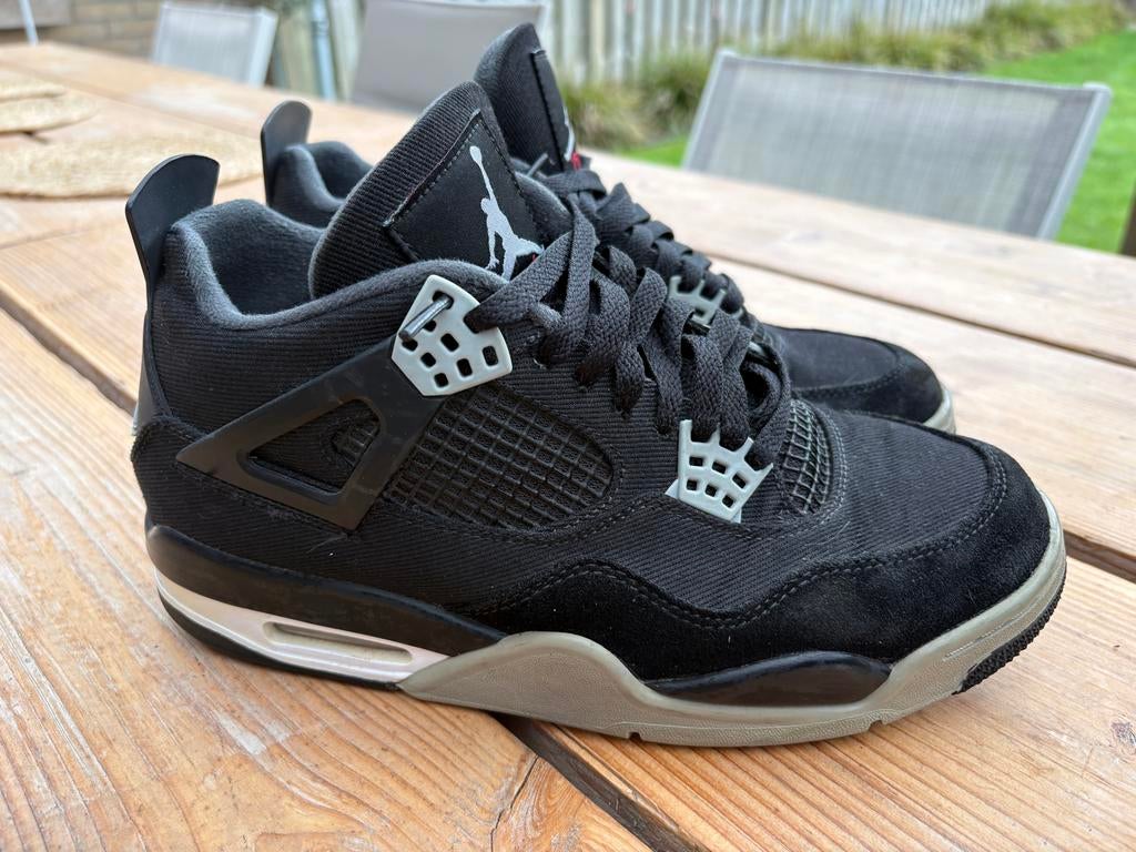 Nike Air Jordan 4 Retro Black Canvas DH7138-006, Kleding | Heren, Schoenen, Ophalen, Gedragen, Zwart, Sneakers of Gympen