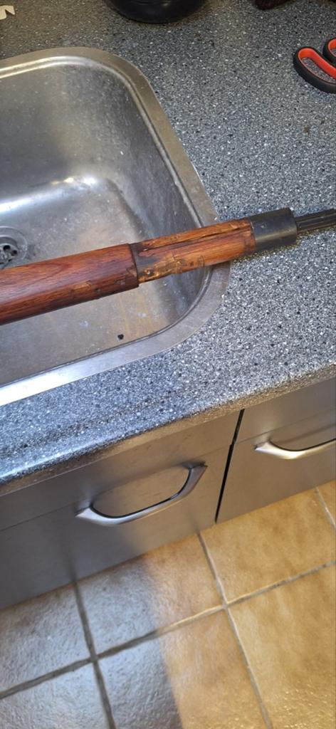 Vintage houten geweerkolf - Mauser K98, Ophalen of Verzenden, Landmacht, Duitsland, Overige typen