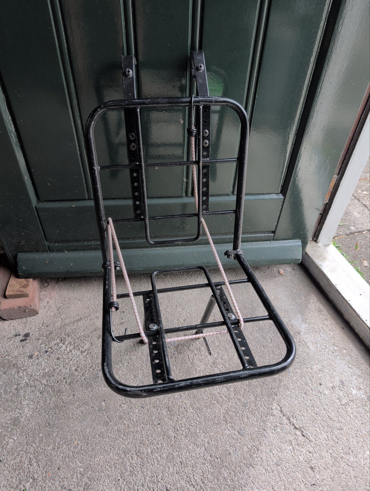 Stevige zwarte fietsendrager voor bagage, Ophalen, Gebruikt