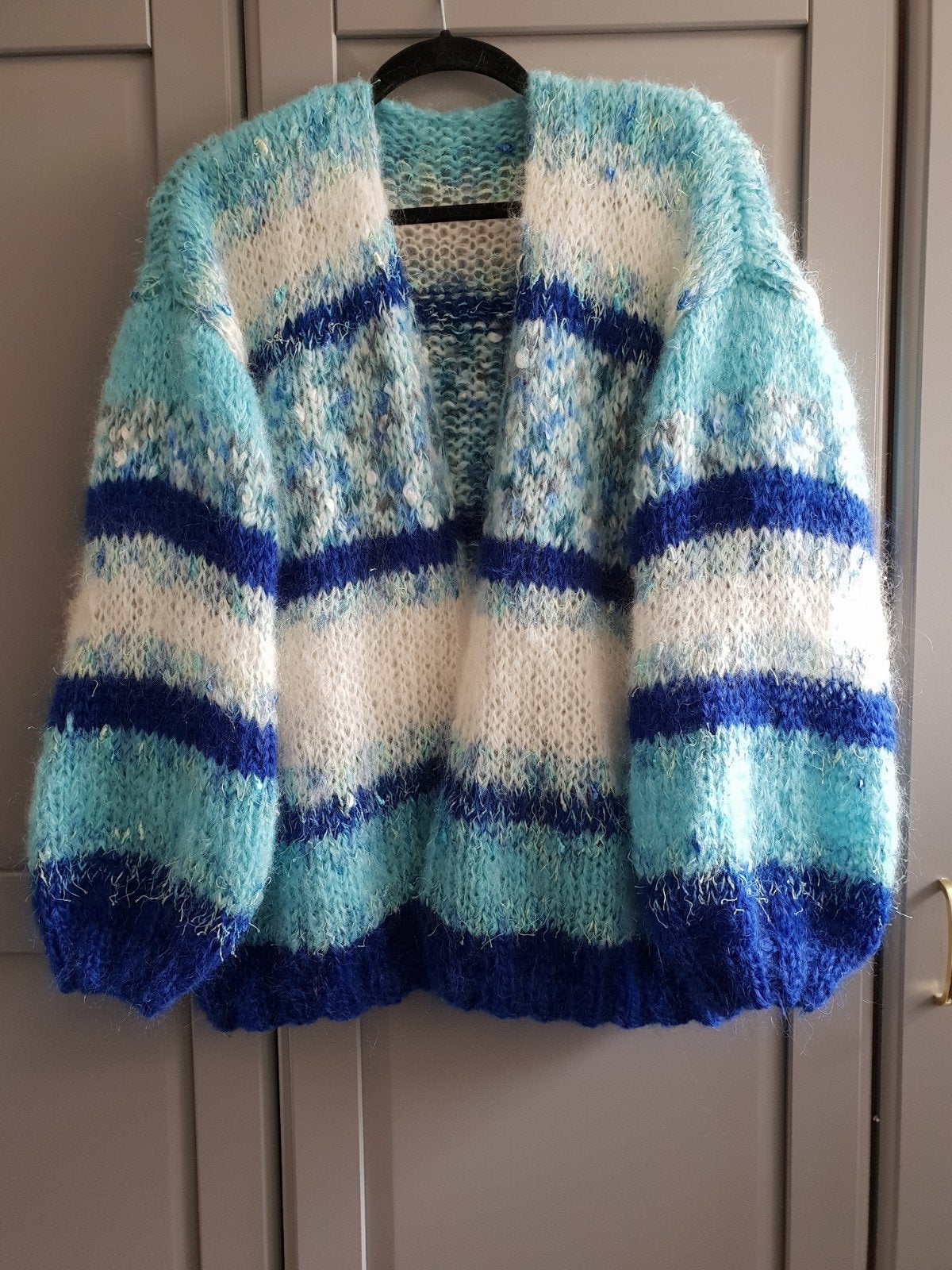 Nieuw handgemaakt mohair vest, een maat, Ophalen of Verzenden, Nieuw, Maat 46/48 (XL) of groter, Overige kleuren