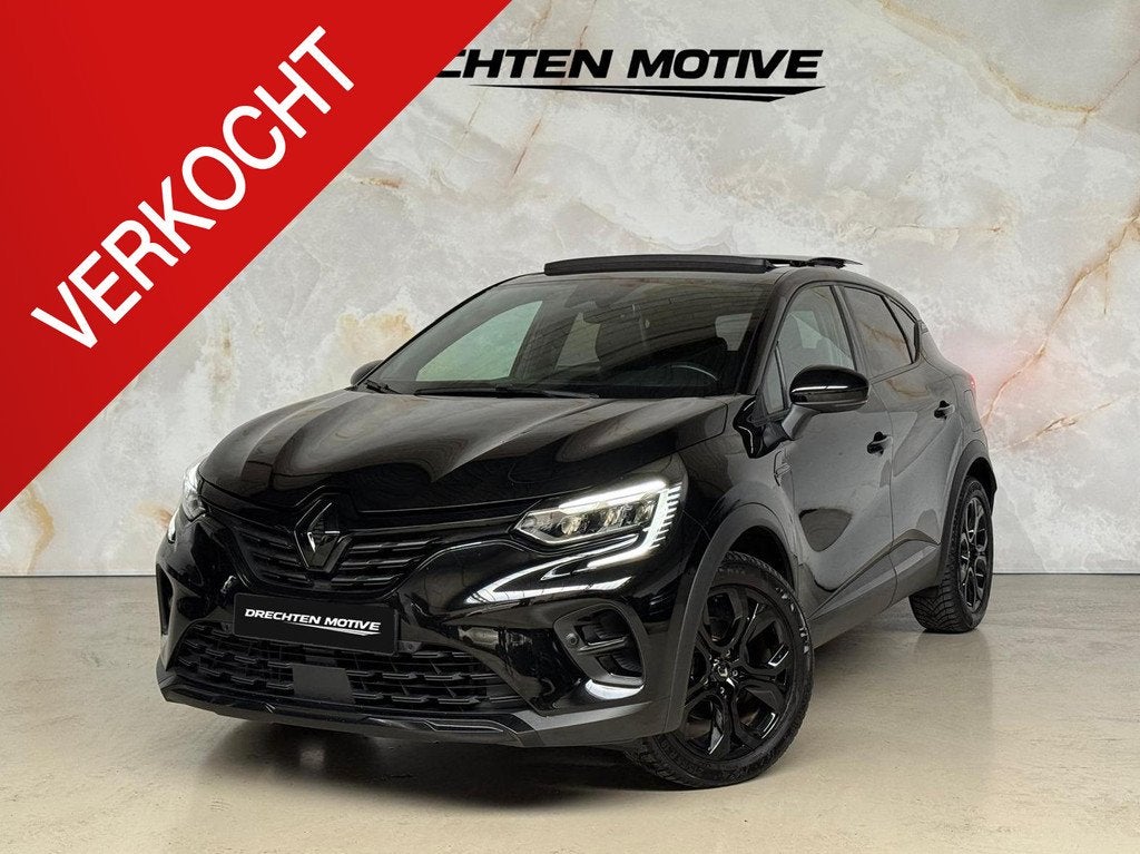 Renault Captur 1.6 E-Tech plug-in hybrid 160 SL Rive Gauche, Auto's, Renault, Euro 6, 4 cilinders, Leder en Stof, Zwart