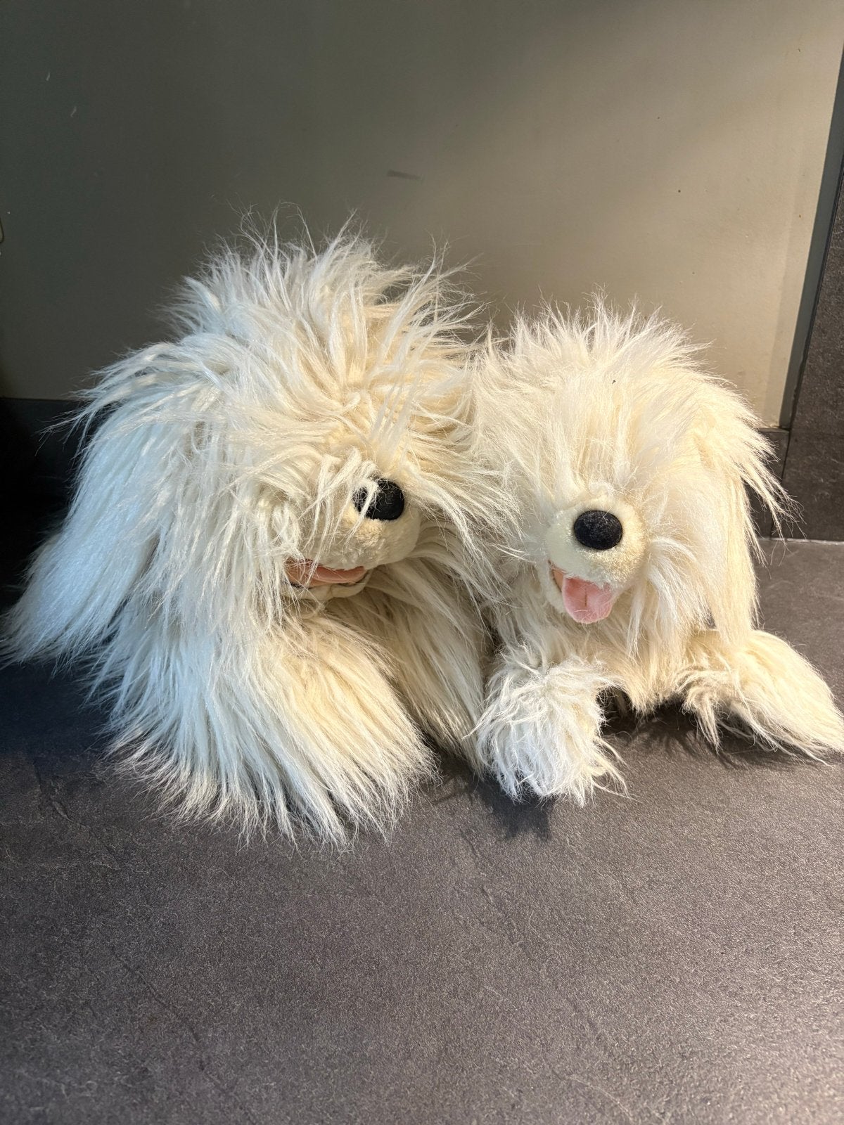 Grote Samson en Gert handpop en knuffel, Gebruikt, Overige karakters, Middelgroot (20 tot 80 cm), Beige