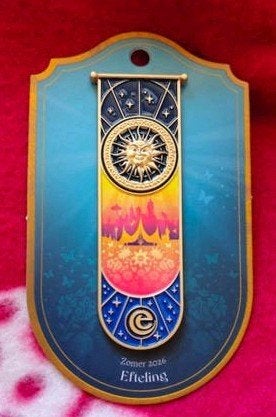 vaandel pin 5 efteling, Verzamelen, Ophalen of Verzenden, Zo goed als nieuw, Button of Speldje