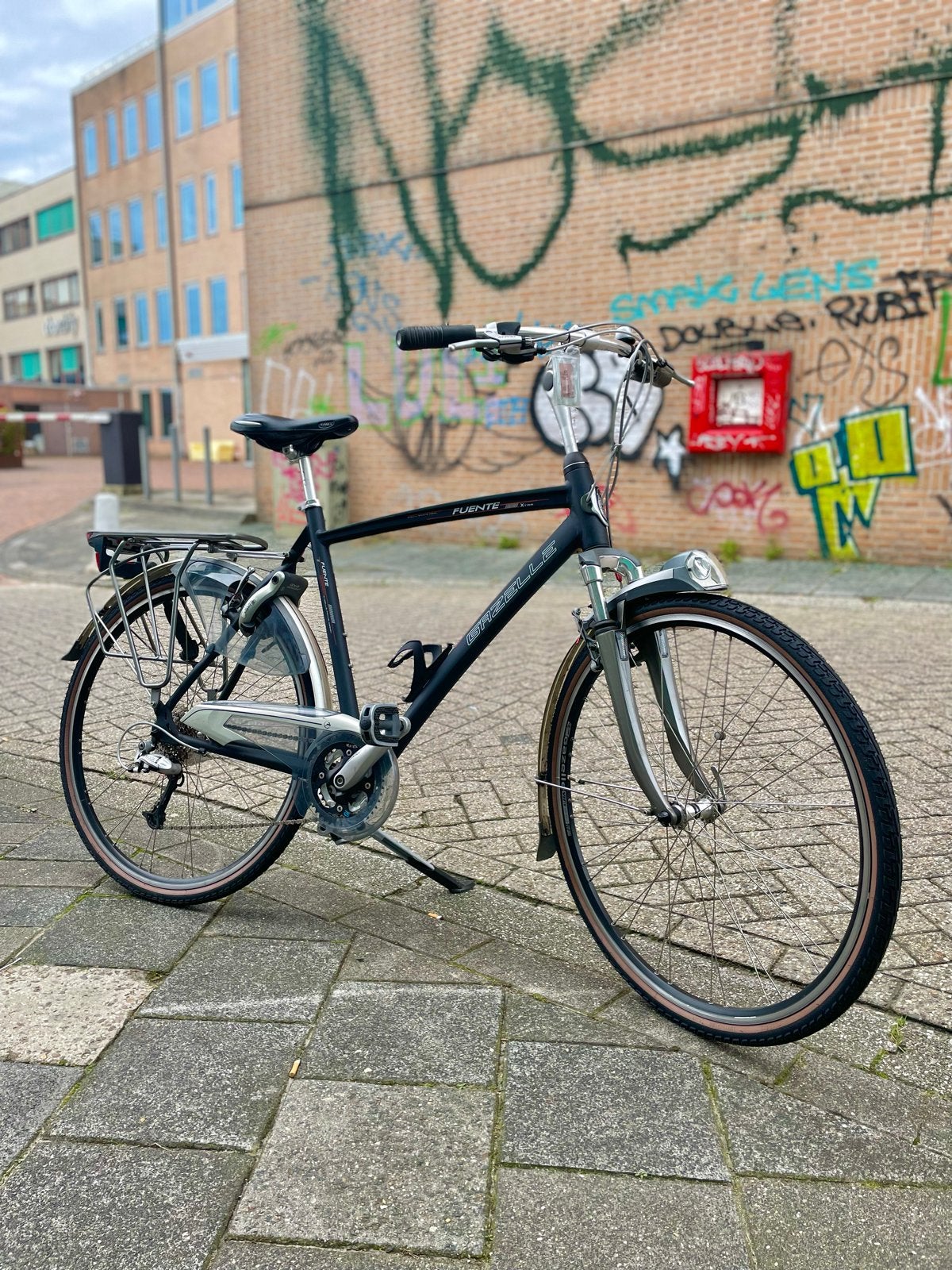 Gazelle Fuente Xtra - Aluminium, 3x8 derailleur, V-brakes, Ophalen, Gebruikt