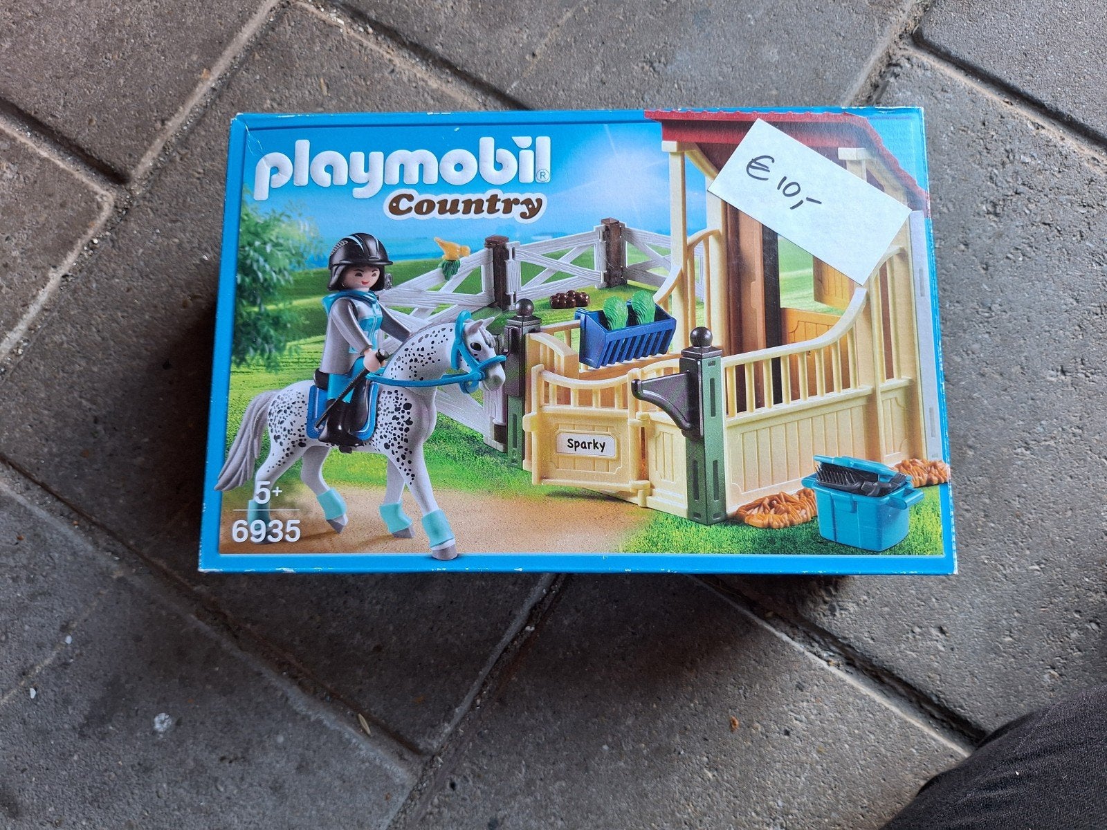 Playmobil Country 6935 Paard met ruiter en stal, Ophalen of Verzenden, Zo goed als nieuw, Jongen of Meisje