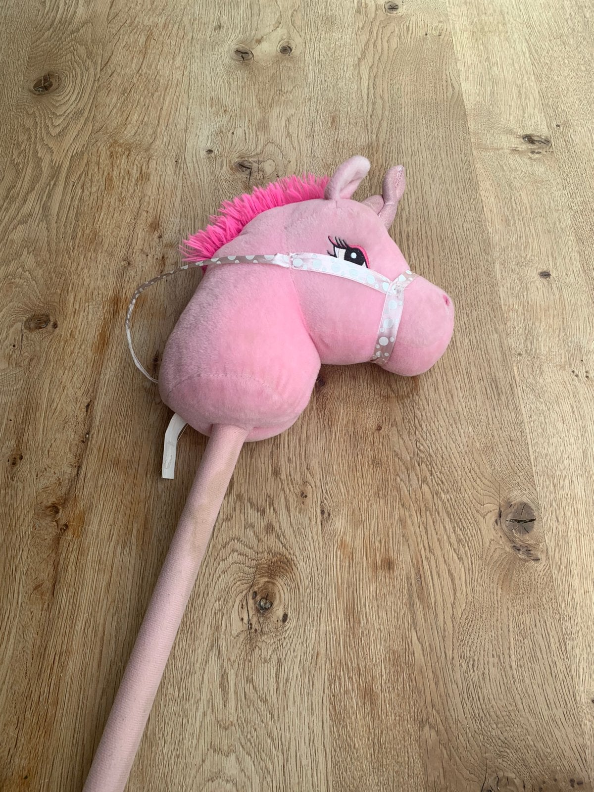 Roze hobbyhorse / stokpaard / eenhoorn, Ophalen, Gebruikt