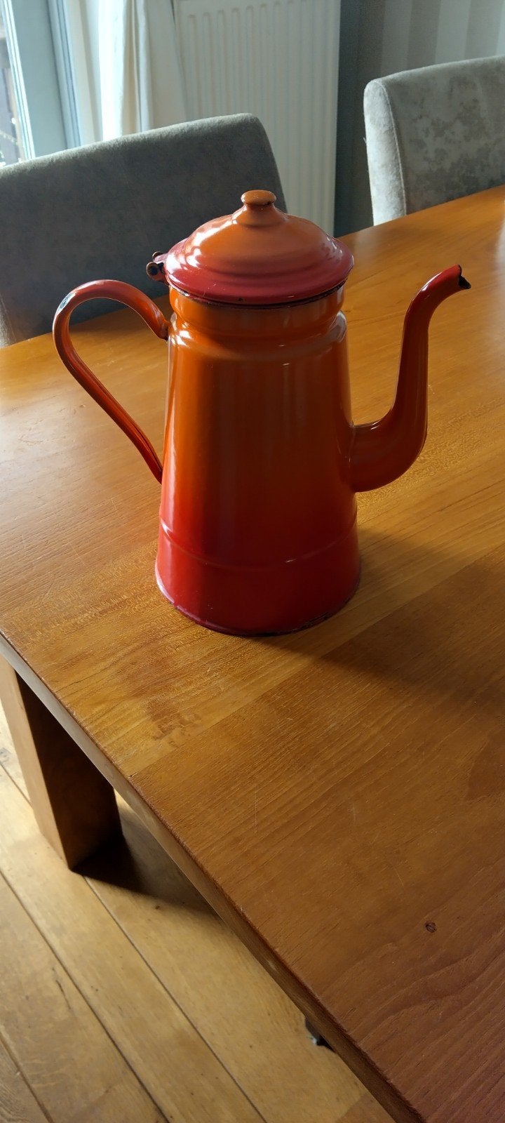 rood oranje koffiekan, Ophalen of Verzenden