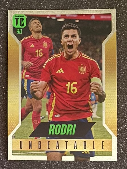 Panini Top Class 2025    UNBEATABLE    RODRI    ESPAÑA, Verzenden, Zo goed als nieuw, Plaatje