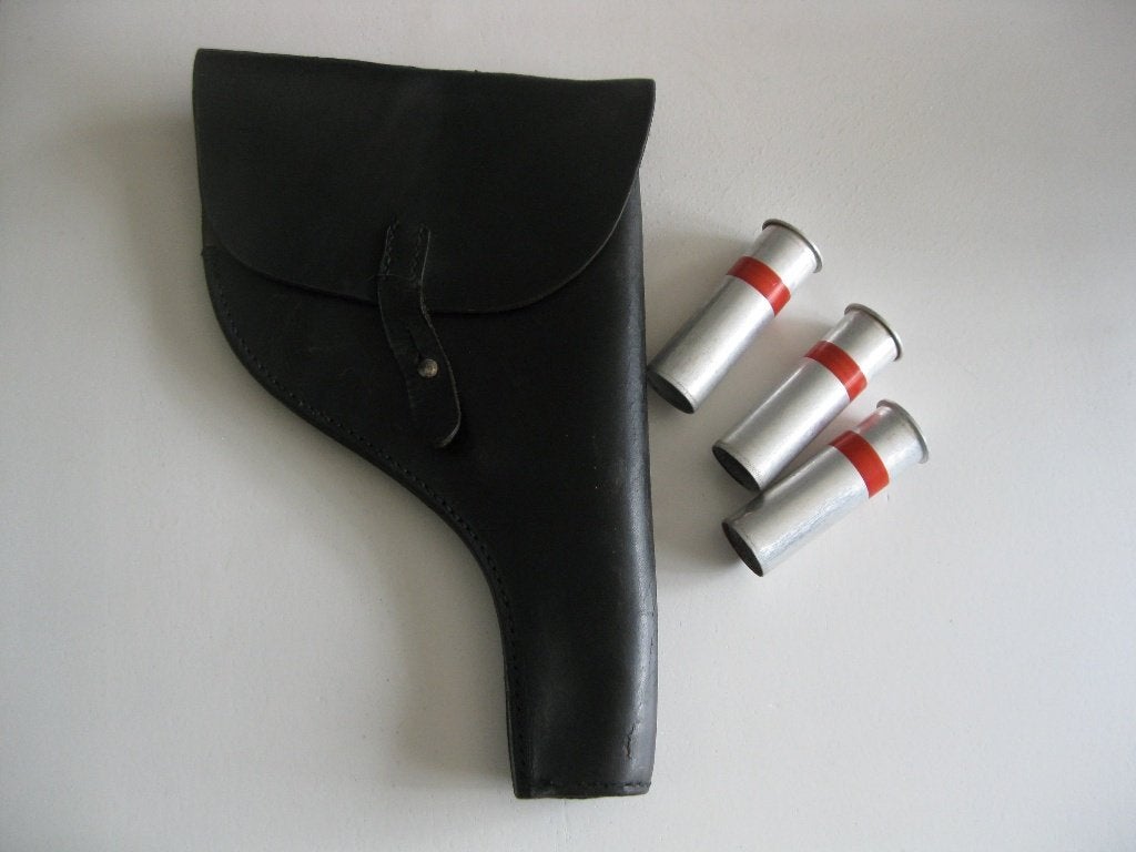 Holster seinpistool en hulzen seinpistool, Ophalen of Verzenden, Landmacht, Duitsland, Hulzen of Bodemvondsten