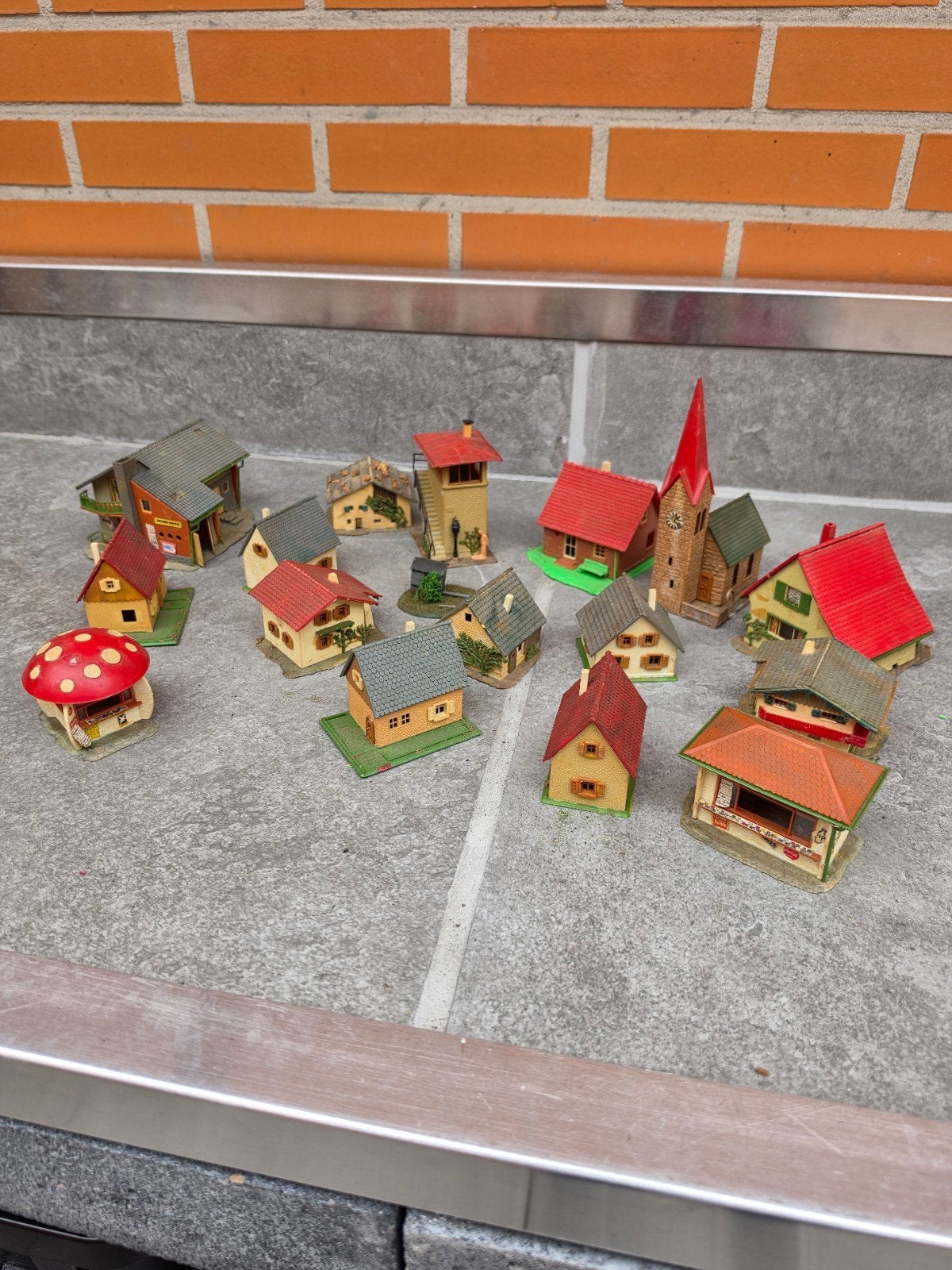 Diverse Vintage Faller modelbouw huisjes, Ophalen, Zo goed als nieuw