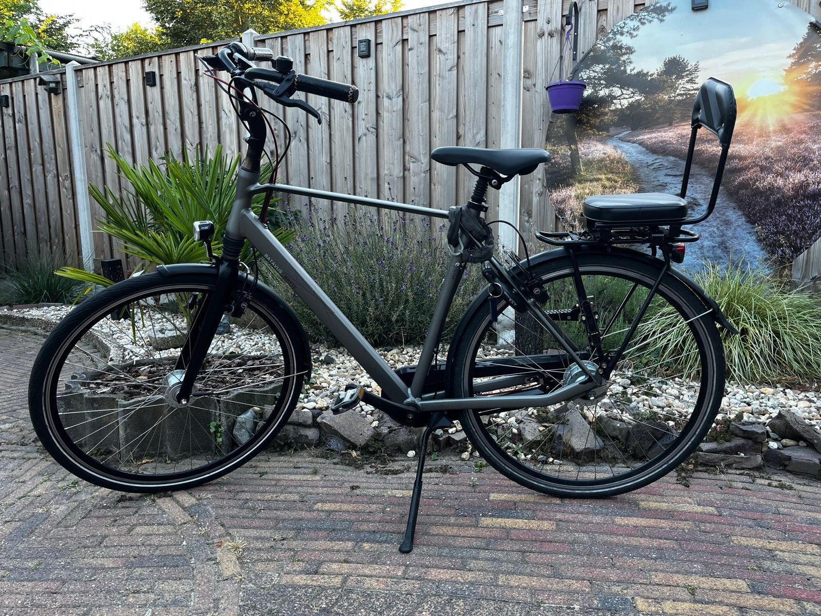Batavus Bryte heren stadsfiets - 57 cm, 8 versnellingen, Ophalen, Velgrem, Versnellingen, Batavus