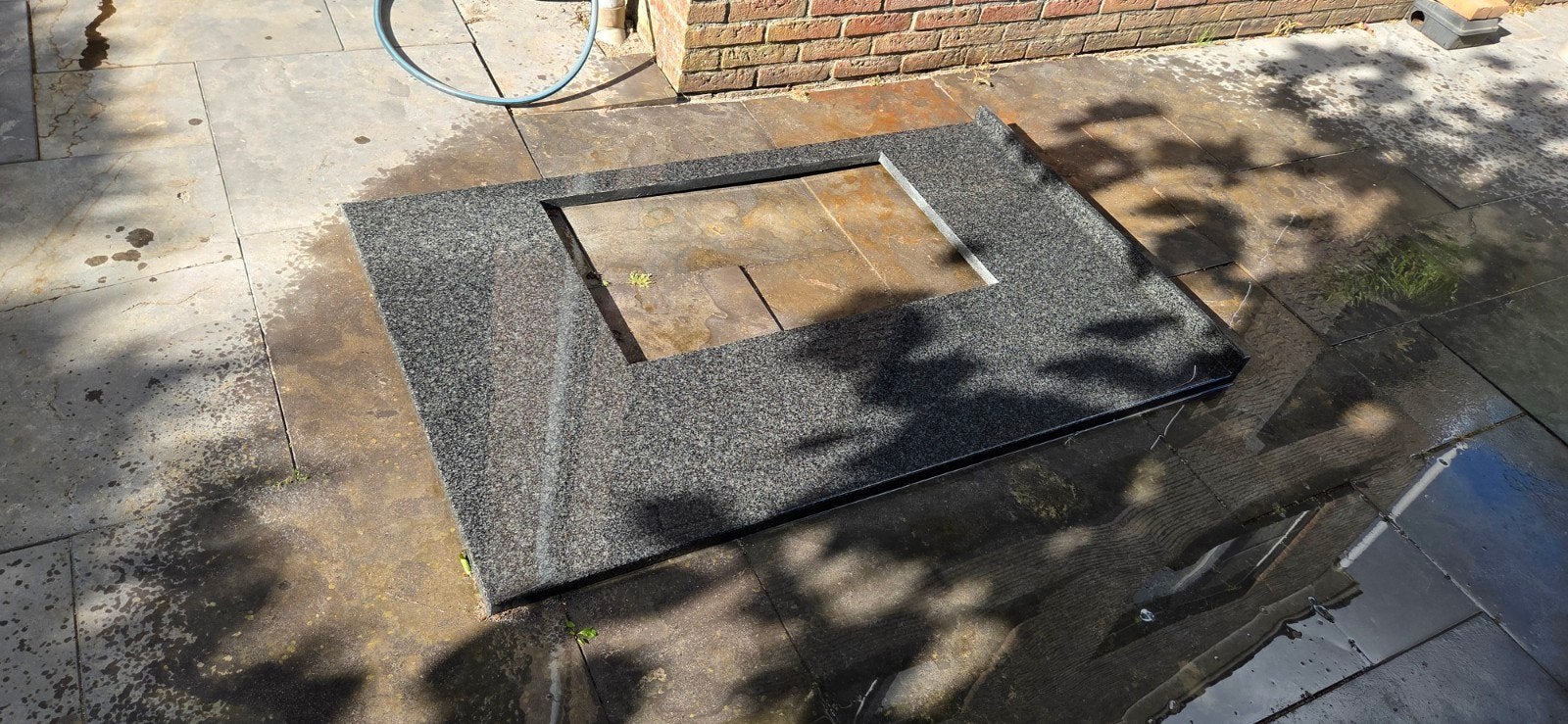 graniet kookeiland blad en diverse kleine stukken, Huis en Inrichting, Keuken | Keukenelementen, Ophalen, Gebruikt, 100 tot 150 cm