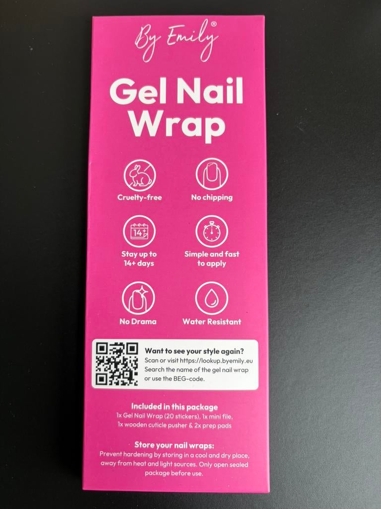 Nail wraps van By Emily, nooit gebruikt., Ophalen of Verzenden, Nieuw, Gehele gezicht