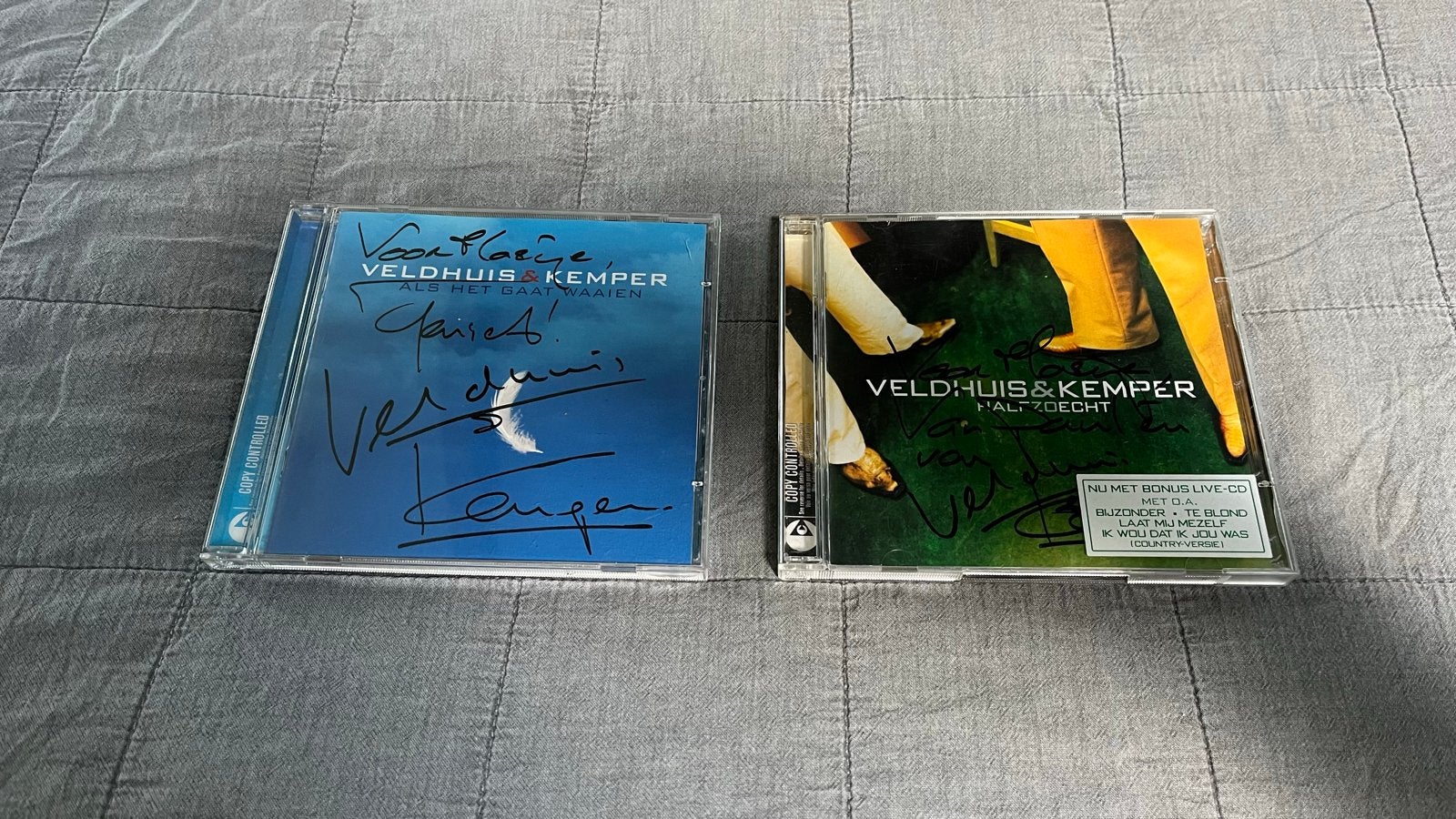 Gesigneerde Veldhuis & Kemper CD's, Ophalen of Verzenden