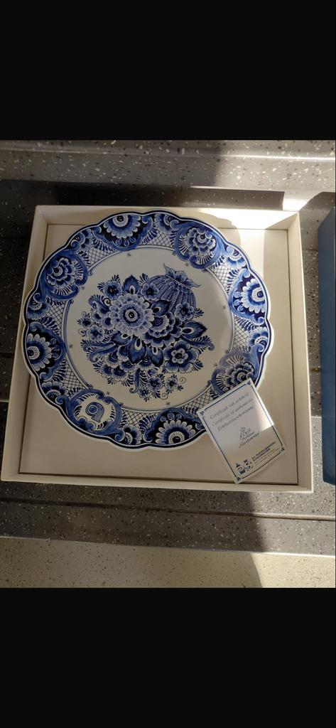 Delfts Blauw Sierbord  Certificaat, Ophalen of Verzenden