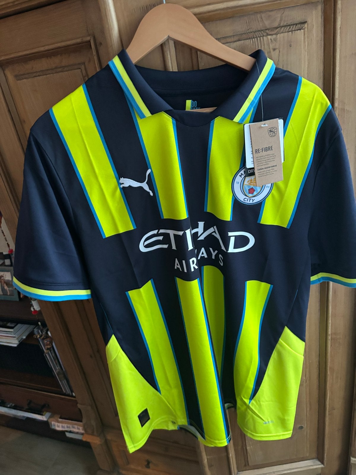 Manchester City Uitshirt - Gloednieuw - Maat XL, Kleding | Heren, Sportkleding, Ophalen of Verzenden, Nieuw, Zwart