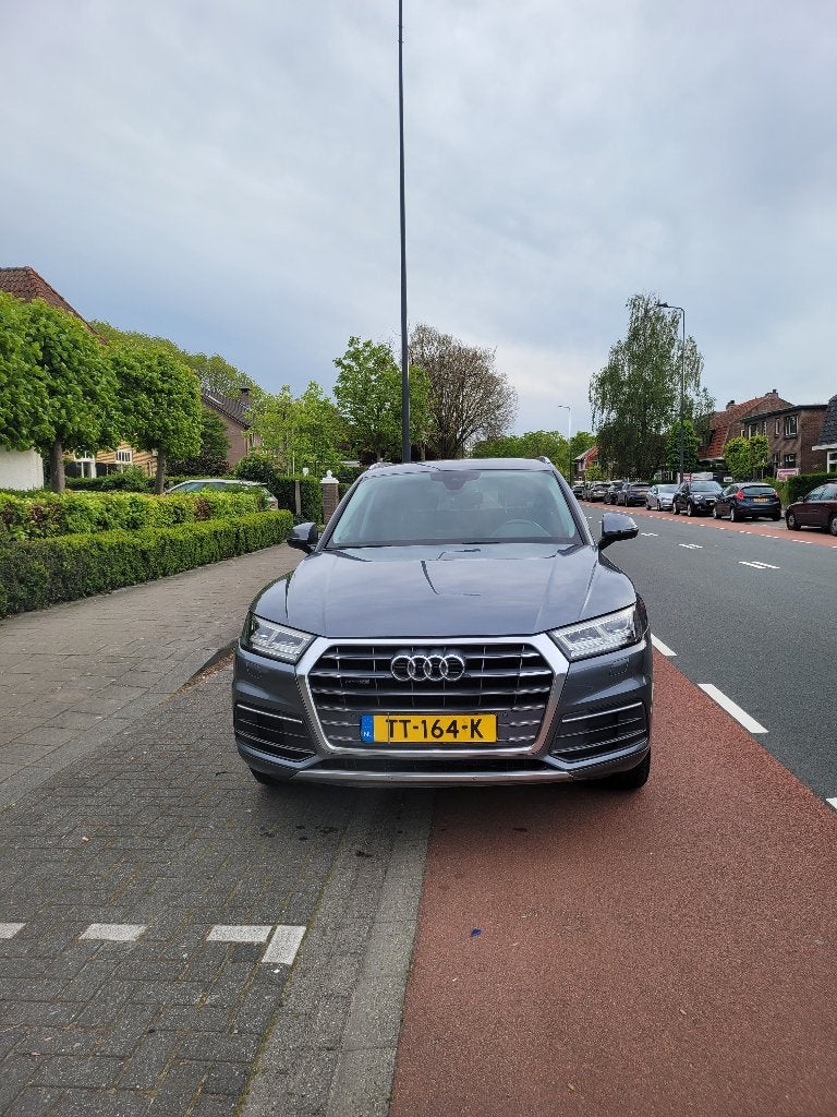 Audi Q5 2.0 TDI Quattro 190pk S Tronic 2017 Grijs, Auto's, Automaat, Q5, Diesel, Vierwielaandrijving