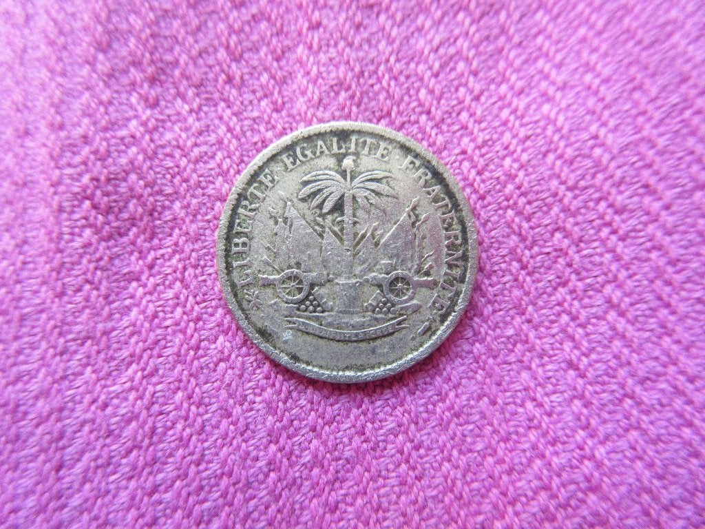 MUNT HAÏTI, 5 CENTIMES, 1904, TYPE 1., Verzenden, Noord-Amerika, Losse munt