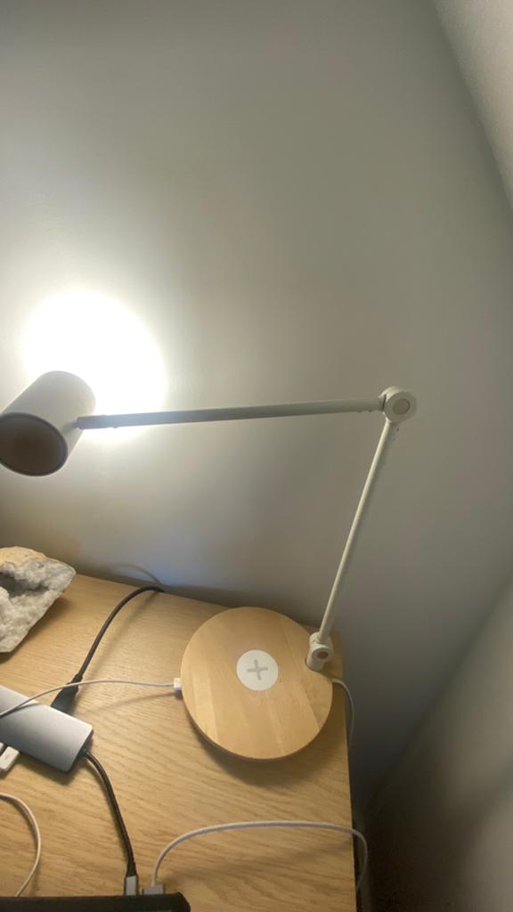 IKEA Bureaulamp met draadloos opladen twn €60,-, Verzenden, Zo goed als nieuw, Minder dan 50 cm