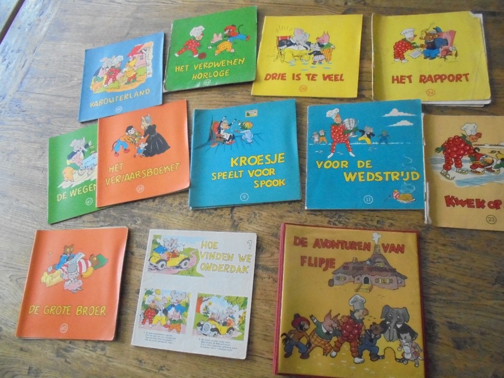 11 flipje boekje 9 11 23 34 36 39 40 41 44 46 1, Ophalen of Verzenden, Gebruikt