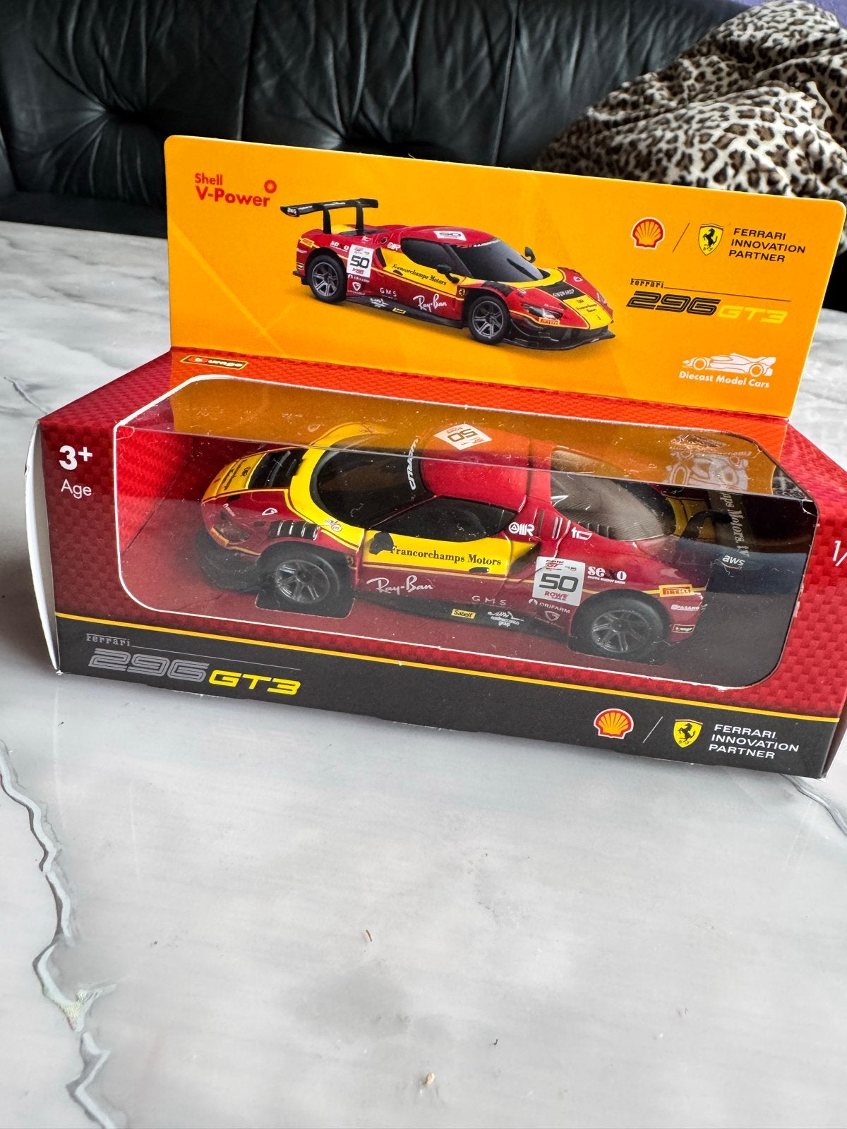 Shell V-Power Ferrari 296 GT3 modelauto, Ophalen of Verzenden, Nieuw, Auto