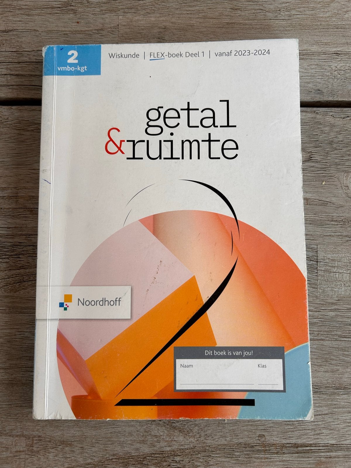 Wiskunde FLEX-boek Deel 1 & 2 vmbo-kgt Getal & Ruimte, Ophalen of Verzenden, Zo goed als nieuw, VMBO, Wiskunde A