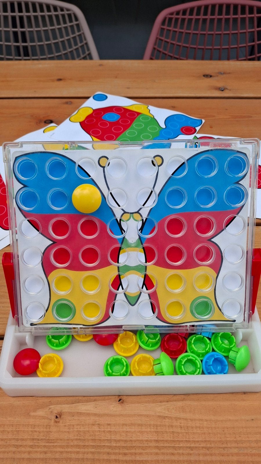 Fantacolor insteekmozaïek spel met voorbeelden, Ophalen of Verzenden, Gebruikt, Overige typen