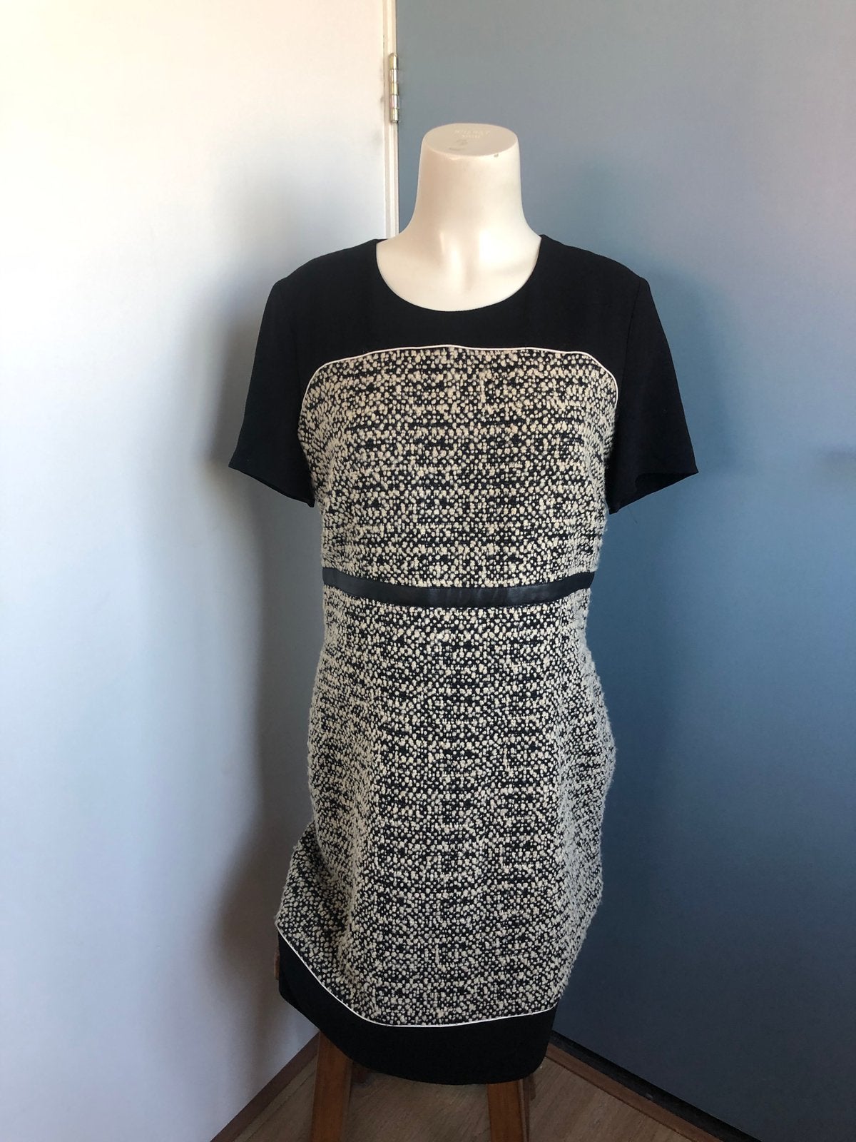 Marie mero zwart wirt jurkje wollig 40, Kleding | Dames, Maat 38/40 (M), Zwart, Ophalen of Verzenden, Zo goed als nieuw