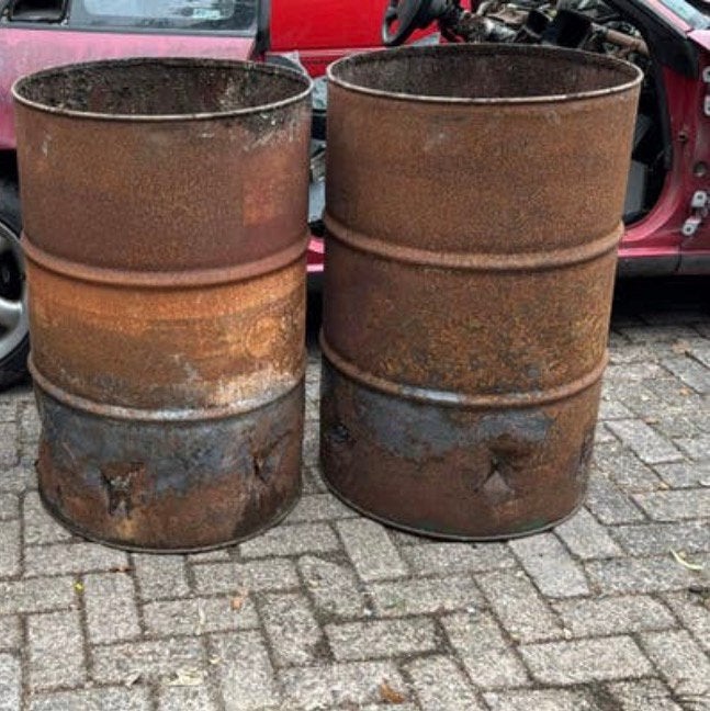 2x stook tonnen, Ophalen of Verzenden, Gebruikt, Vuurton