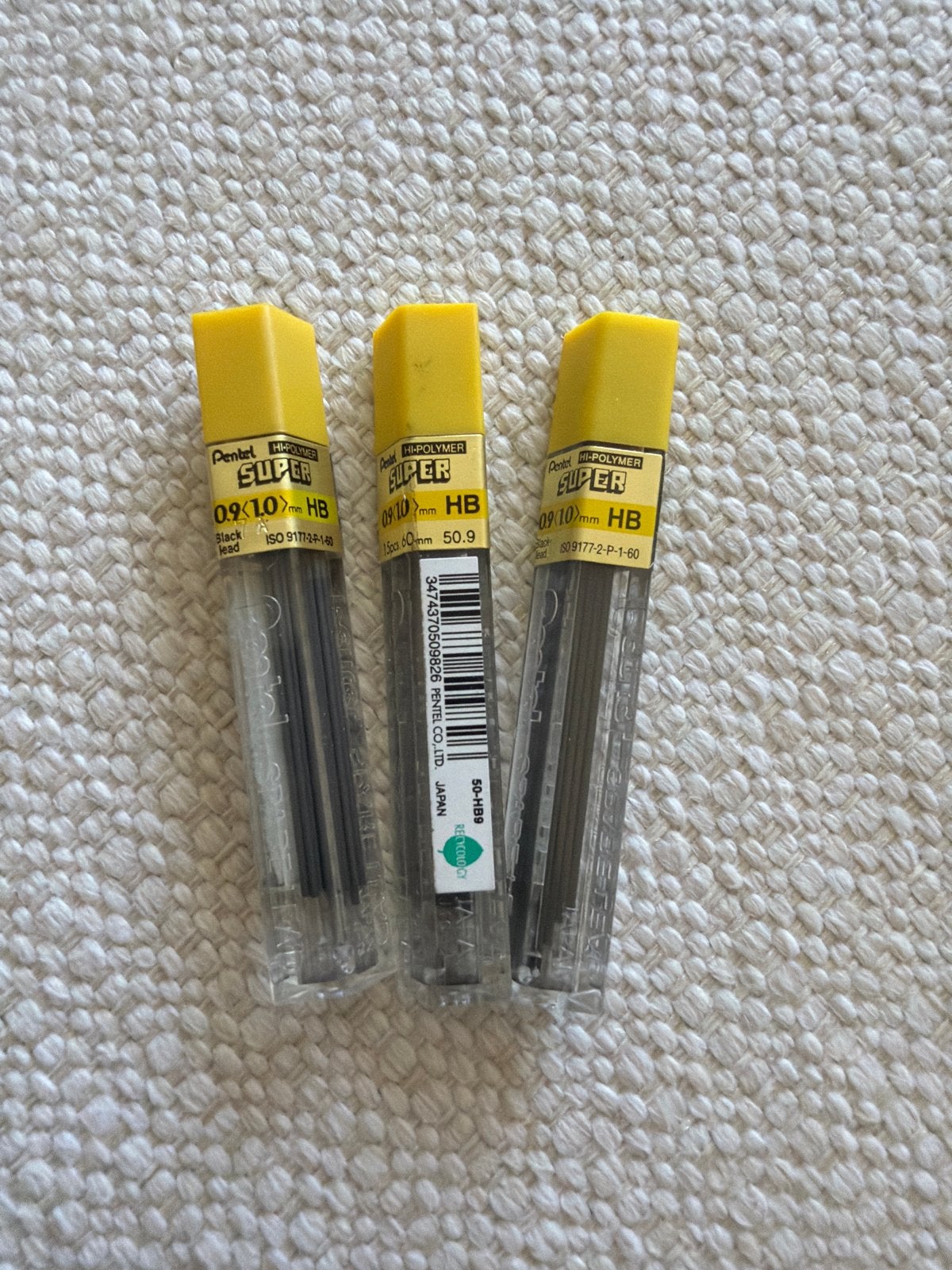 Pentil super 1,0 mm HB vullingen voor vulpotlood, Diversen, Schrijfwaren, Zo goed als nieuw, Ophalen of Verzenden