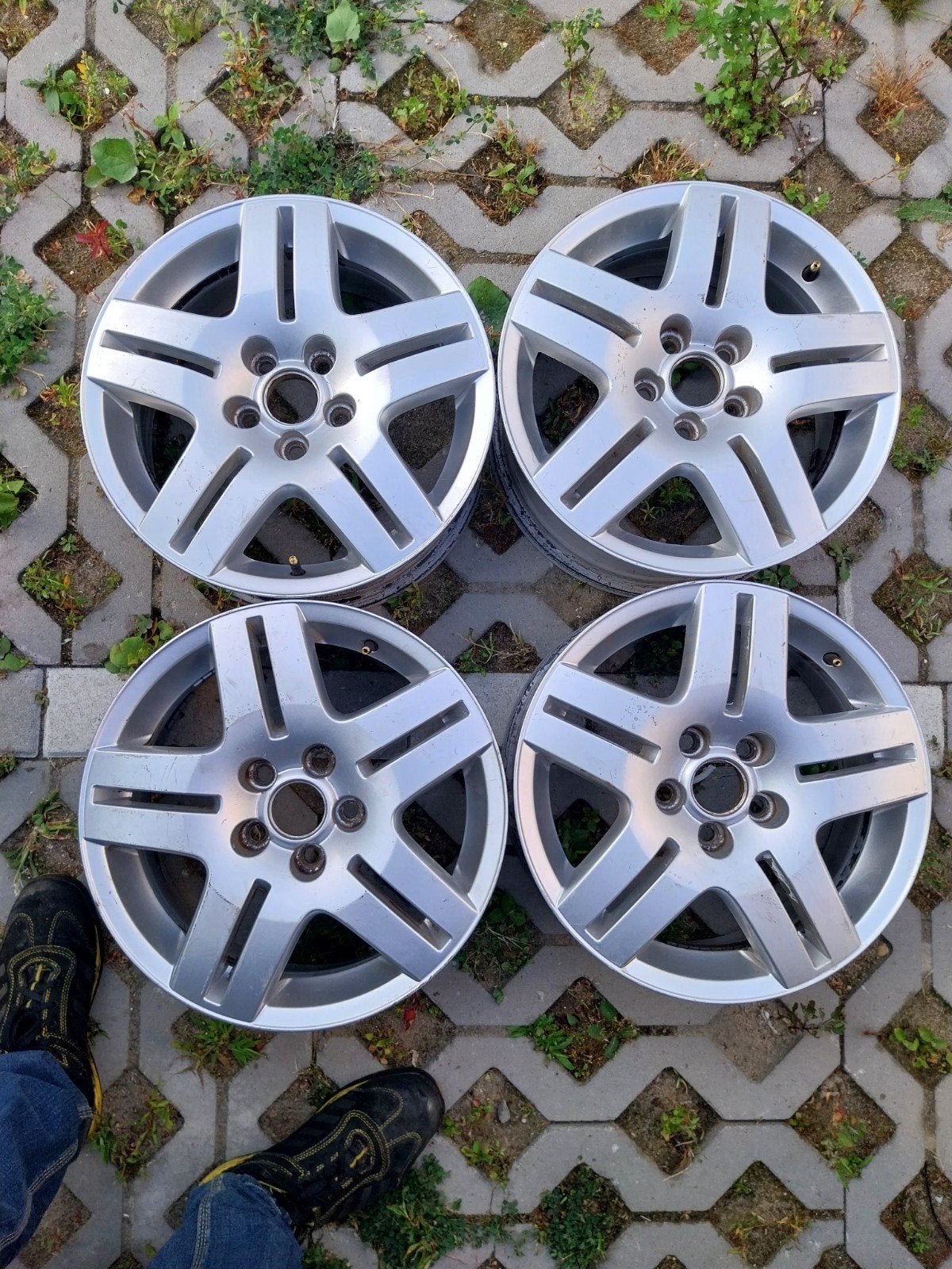 volkswagen R15 set schijven, Gebruikt, 15 inch, Velg(en), Ophalen of Verzenden