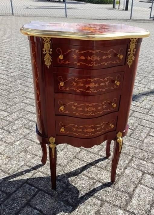Mooie barok bij zet tafeltje laden kastje, Huis en Inrichting, Kasten | Ladekasten, Zo goed als nieuw, Minder dan 100 cm, 50 tot 100 cm