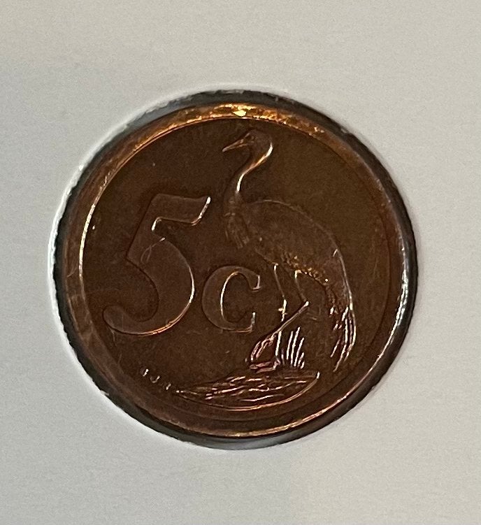 5 cent Zuid Afrika 1997, Ophalen of Verzenden, Zuid-Afrika