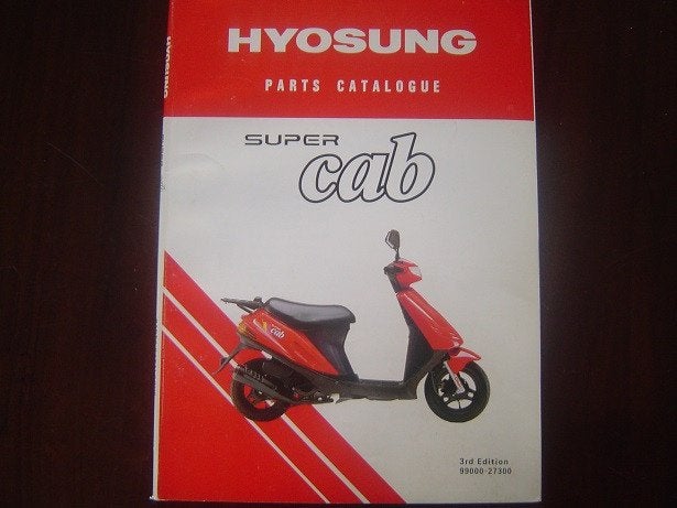 Hyosung Super CAB 1996 scooter parts list, Ophalen of Verzenden, Gebruikt
