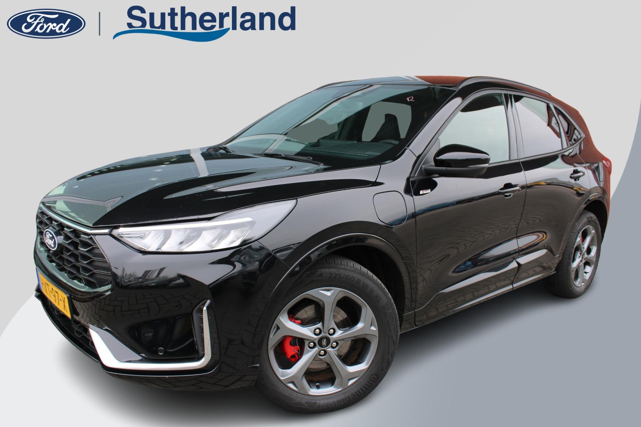 Ford Kuga 2.5 PHEV ST-Line X | Trekhaak | Winterpack | Adapt, Auto's, Ford, 14 kWh, Gebruikt, Leder en Stof, Zwart